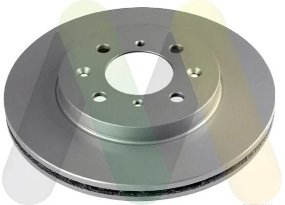 2x Motaquip Brake Discs Pair Vented fits HONDA CITY JAZZ MK2 Front 04 – 08 258mm