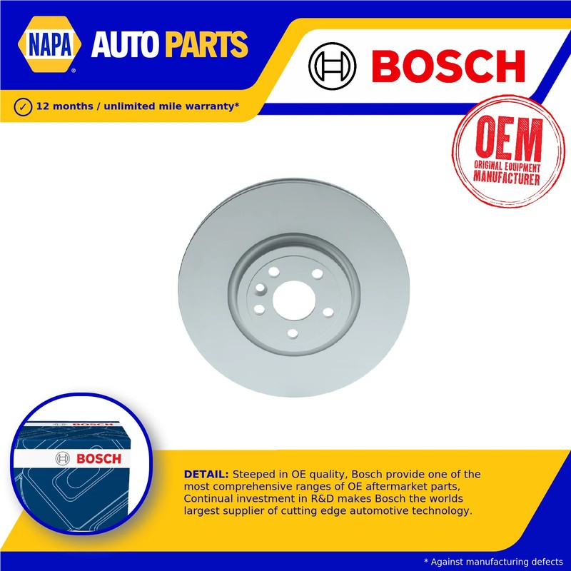 Brake Disc Single Vented Front 350mm 0986479G33 Bosch T4A2343 T4K5014 New