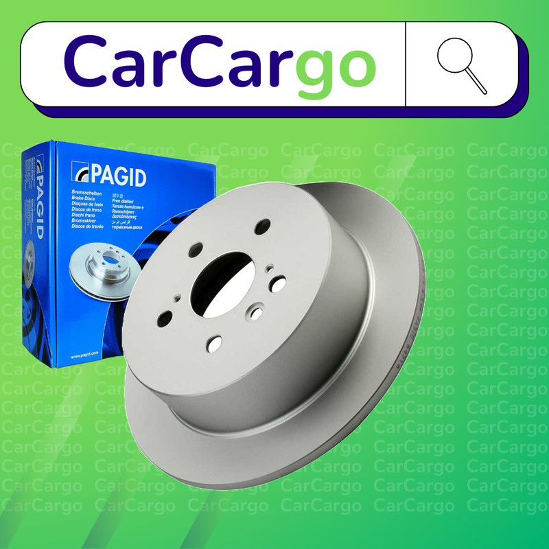 Pagid Solid Front Brake Discs Pair For Toyota Harrier 3.5 4WD 2005-2008 288 mm