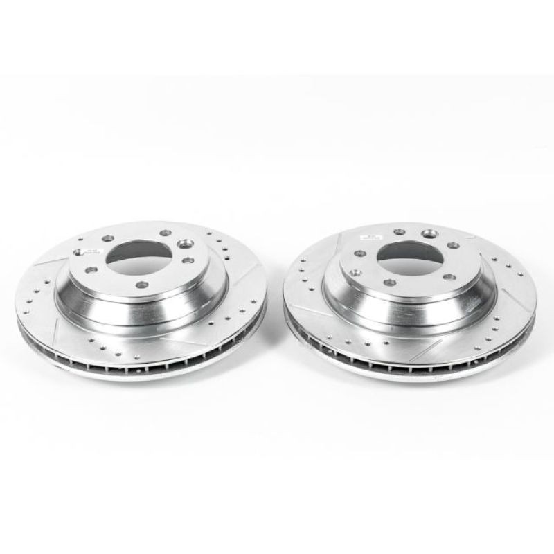 Power Stop EBR1013XPR Drilled & Slotted Rotors for 2014 VW Touareg & 2005 VW