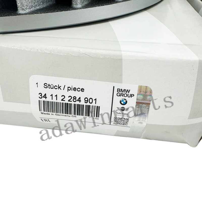NEW Front L/R Brake Rotors 34112284901 34112284902 For 2014-2019 BMW X5M X6M gallery