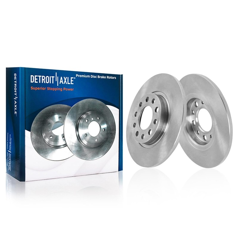 Front Rear Brake Rotors and Ceramic Brake Pads Kit for 2015 - 2017 Chrysler 200 gallery