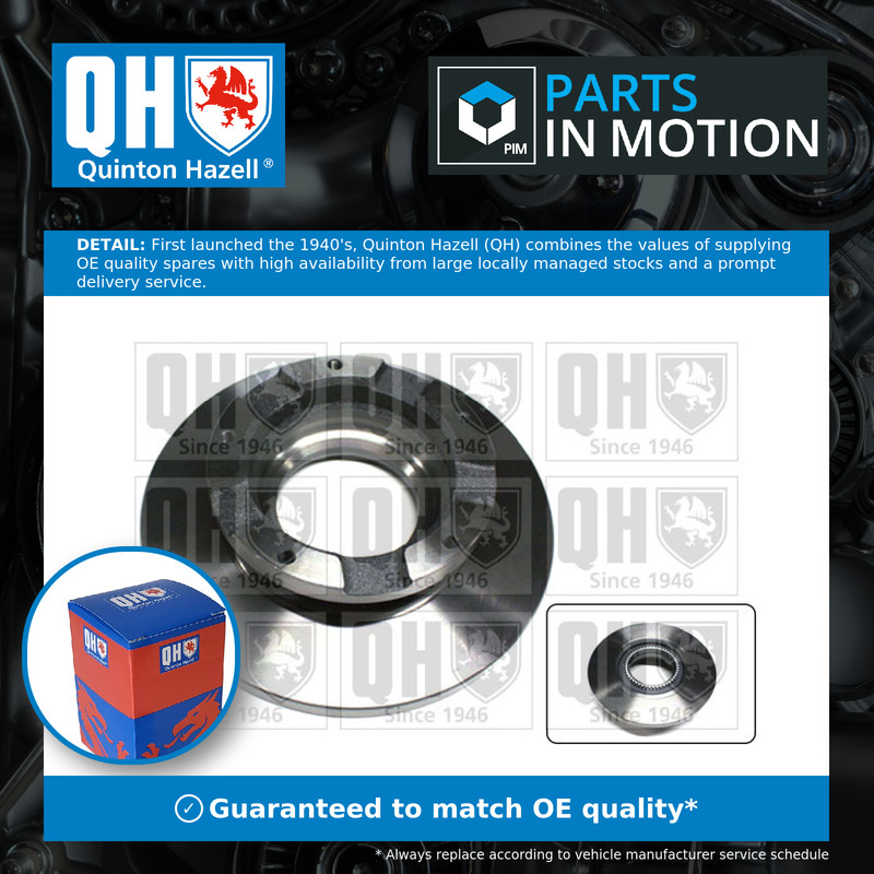 2x Brake Discs Pair Solid fits FORD TRANSIT 2.2D Rear 06 to 18 280mm Set QH New