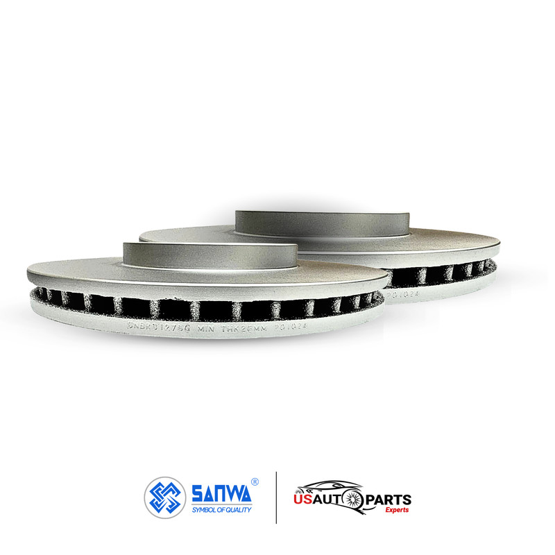 FRONT BRAKE ROTOR VENTED GEOMET COATED & CERAMIC PAD KIT 300 mm FOR HONDA 03-08 gallery