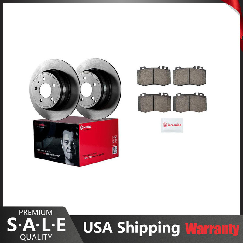 Brembo Front Brake Kit Drilled Disc Rotors Ceramic Pads For MB W220 S430 ’00-’02