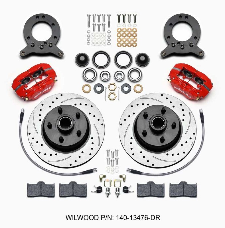 Wilwood for Forged Dynalite-M Front Kit 11.30in 1 PC Rotor&Hub Drill-Red