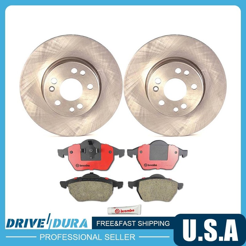Brembo Front and Rear Disc Brake Rotors Ceramic Brake Pads for 2013 Scion FR-S