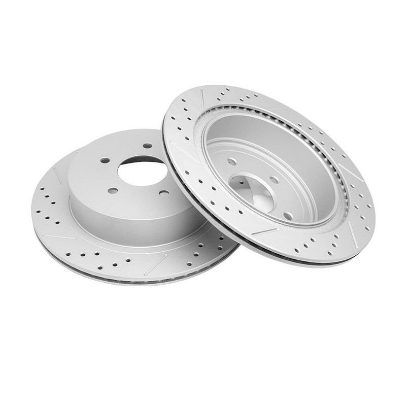 For Nissan Murano Pathfinder Quest Rear Drilled Disc Rotors Ceramic Brake Pads gallery