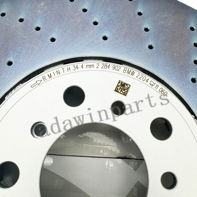NEW Front L/R Brake Rotors 34112284901 34112284902 For 2014-2019 BMW X5M X6M gallery