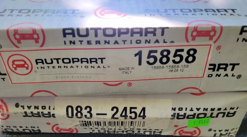 Disc Brake Rotors Pair Rotor Pair Autopart Intl 15858 Ref 083-2454