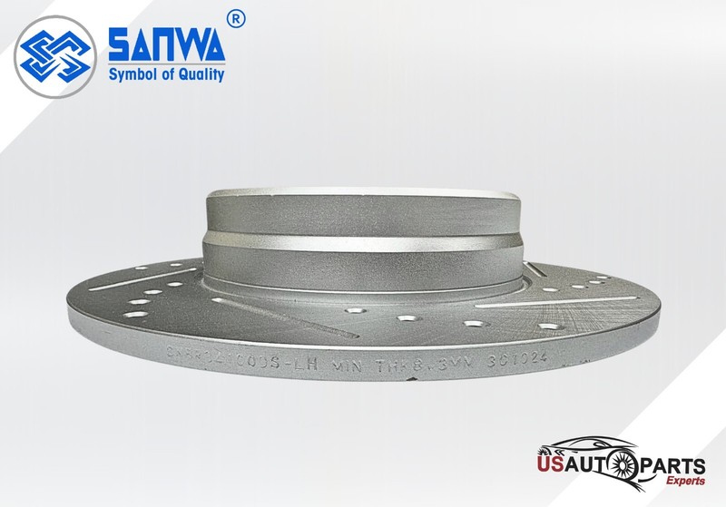 SANWA REAR L-H BRAKE ROTOR SOLID&GEOMET COATED D&S 290mm FOR Mercedes-Benz 96-11 gallery
