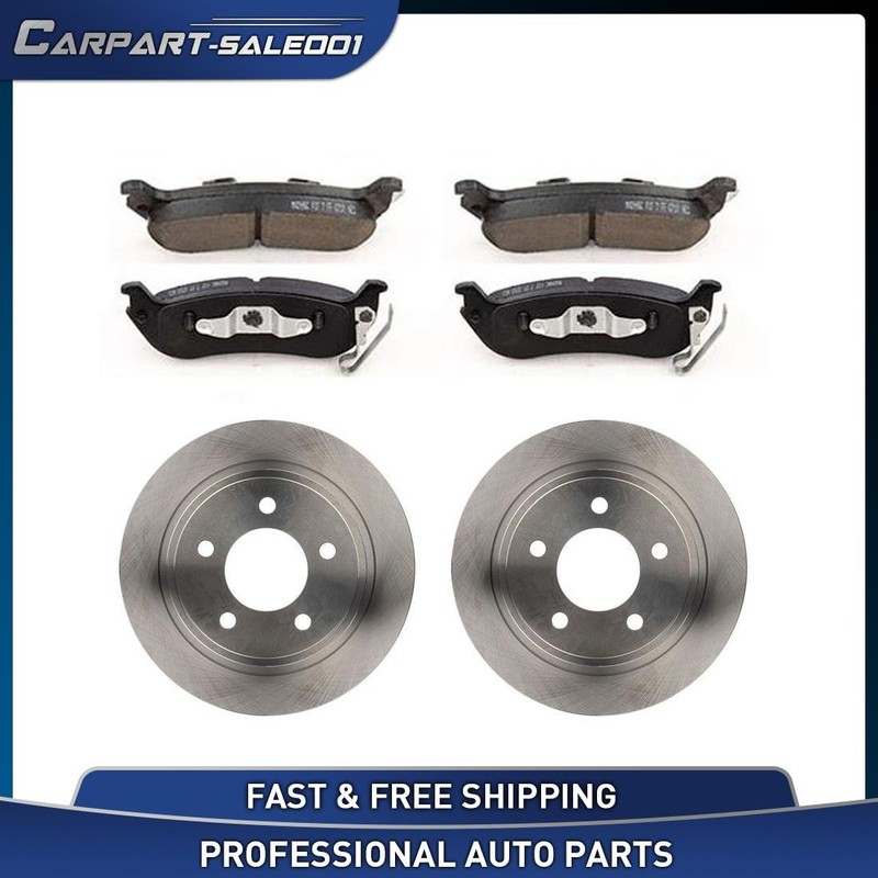 Rear Disc Brake Rotors Ceramic Brake Pads fits 2004-2006 Chrysler Pacifica 3.5L