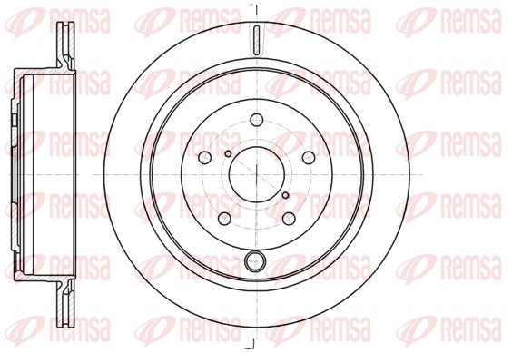 REMSA 61042.10 Brake Disc for Subaru