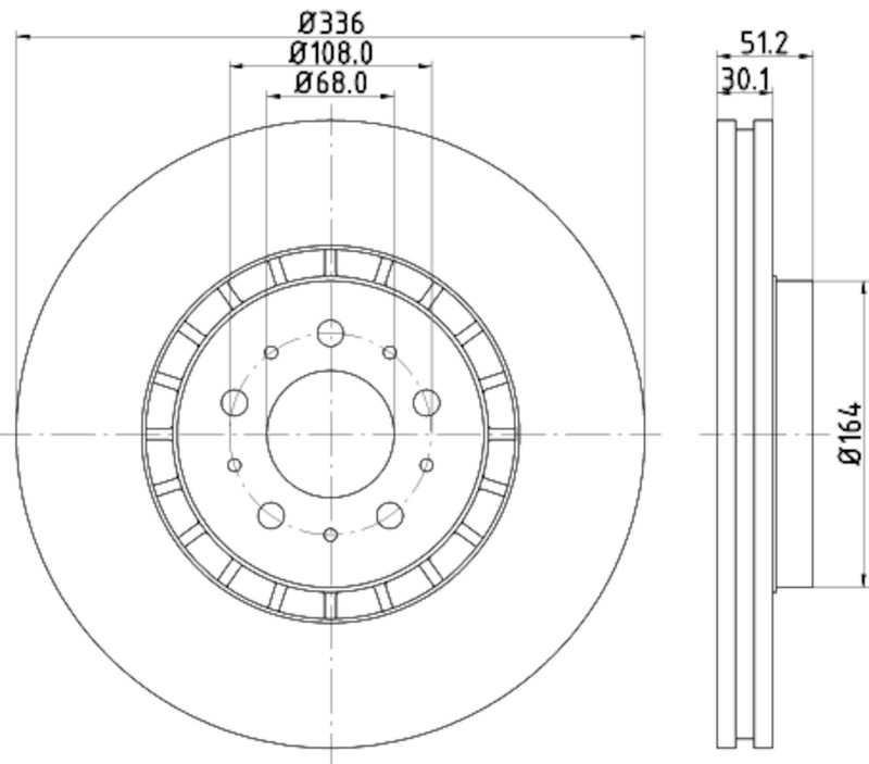 Pagid Front Disc Brake Rotor for 2003-2014 Volvo XC90 (355110592)