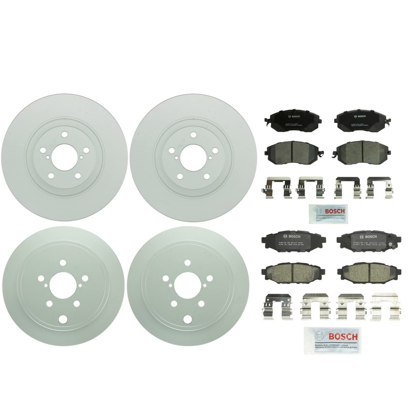 Bosch Front 293mm & Rear 285mm Brake Kit Disc Rotors Pads For Forester Legacy H4