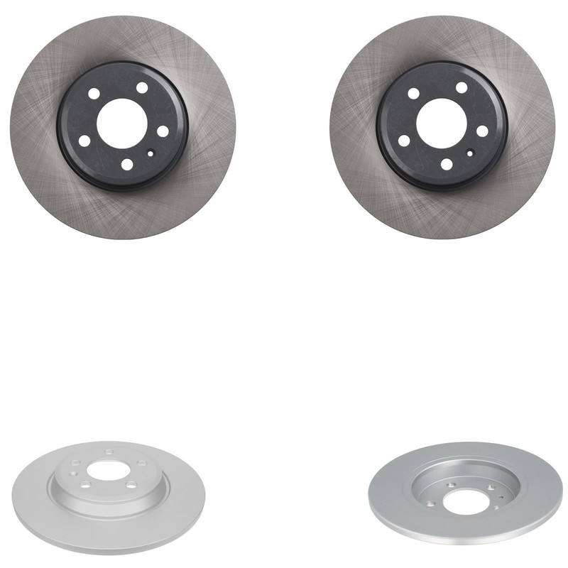 Front Rear Coated Disc Brake Rotors & Pads Fits Audi A4 Quattro 2021 2023 2025 gallery
