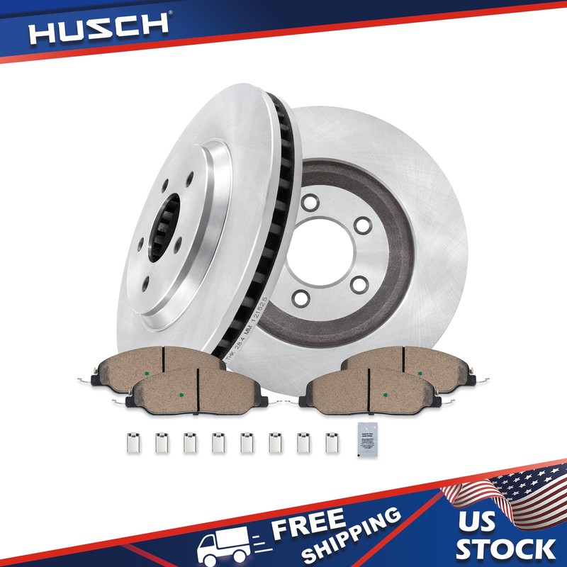 12.44” FRONT Disc Brake Rotors Brake Pads Set For 2011 – 2014 Ford Mustang New