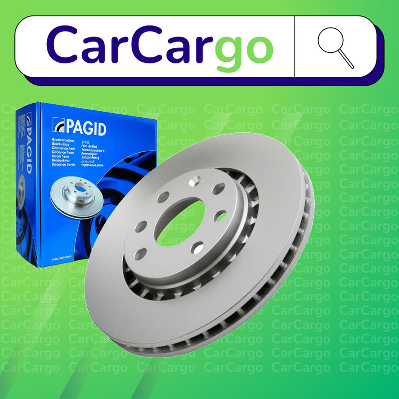 Pagid Vented Front Brake Discs Pair For Opel Vectra 1.6 i 1995-2003 256 mm