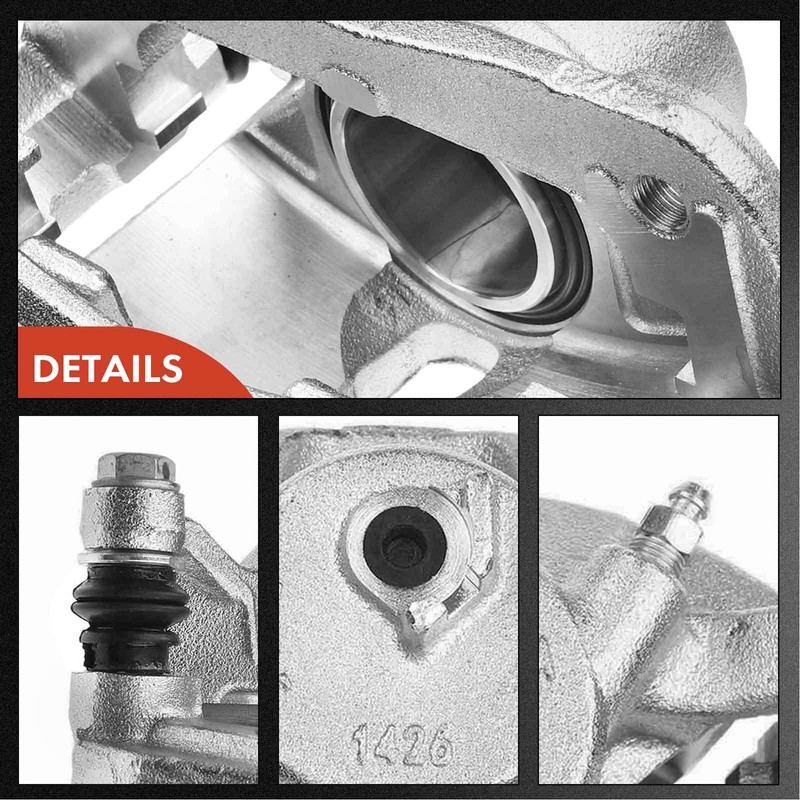 Front Drilled Rotor & Ceramic Brake Pad + Calipers for Honda Accord 03-17 Civic gallery