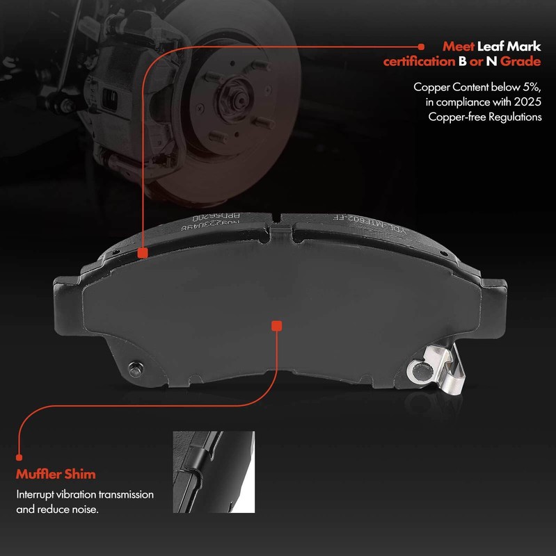 Front Disc Brake Rotor & Brake Pad for Toyota Corolla Geo Prizm 1993 1994-1997 gallery