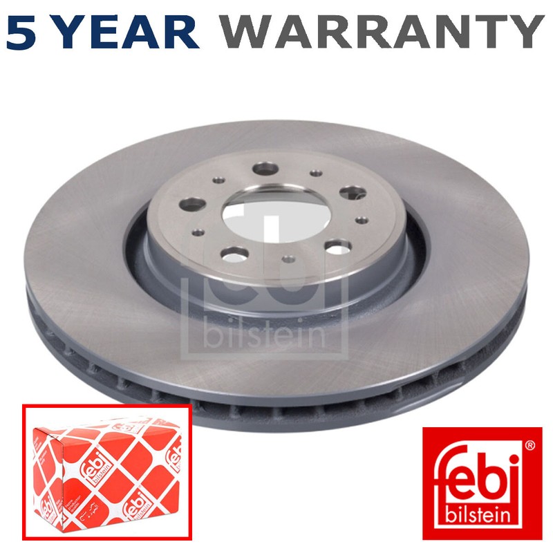 Febi Front Brake Discs Fits Volvo V70 1999-2008 S60 2000-2010 S80 1998-2008
