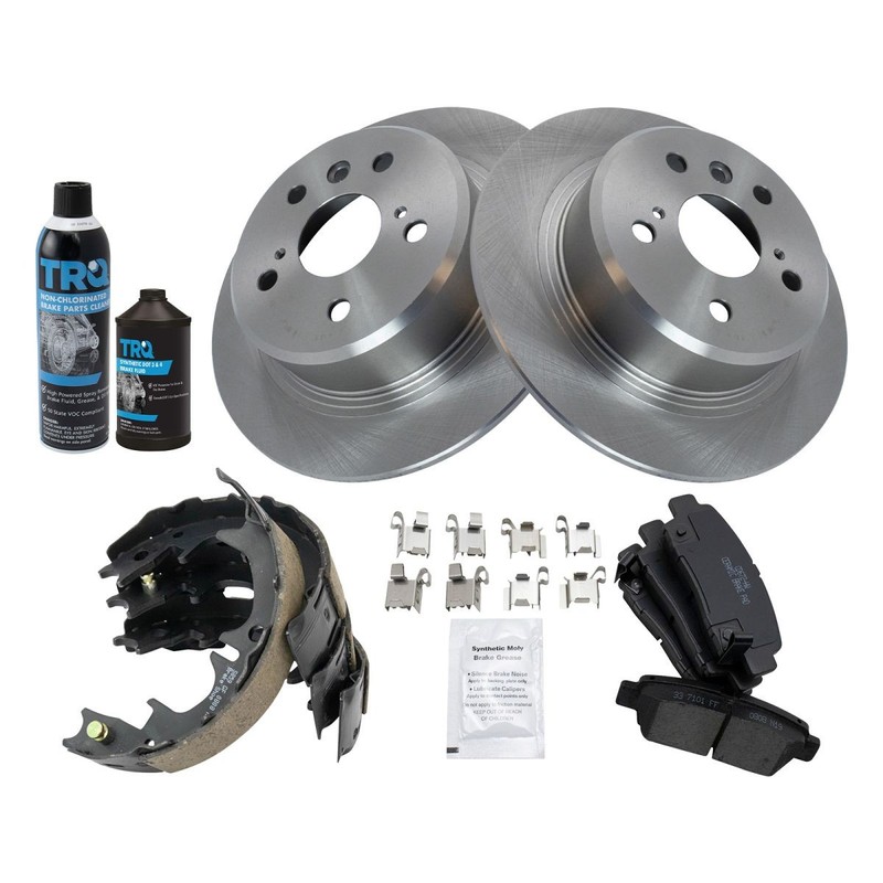 TRQ Rear Brake Pad & Rotor Kit Fits 1998-1999 Toyota gallery