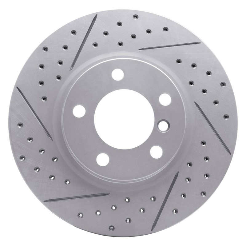 For Mini Cooper Countryman 11-16 Brake Rotor DFC Drilled & Slotted Front Driver
