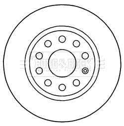 2x Brake Discs Pair Solid fits VW JETTA Mk4 Rear 2010 on 272mm Set B&B Quality gallery
