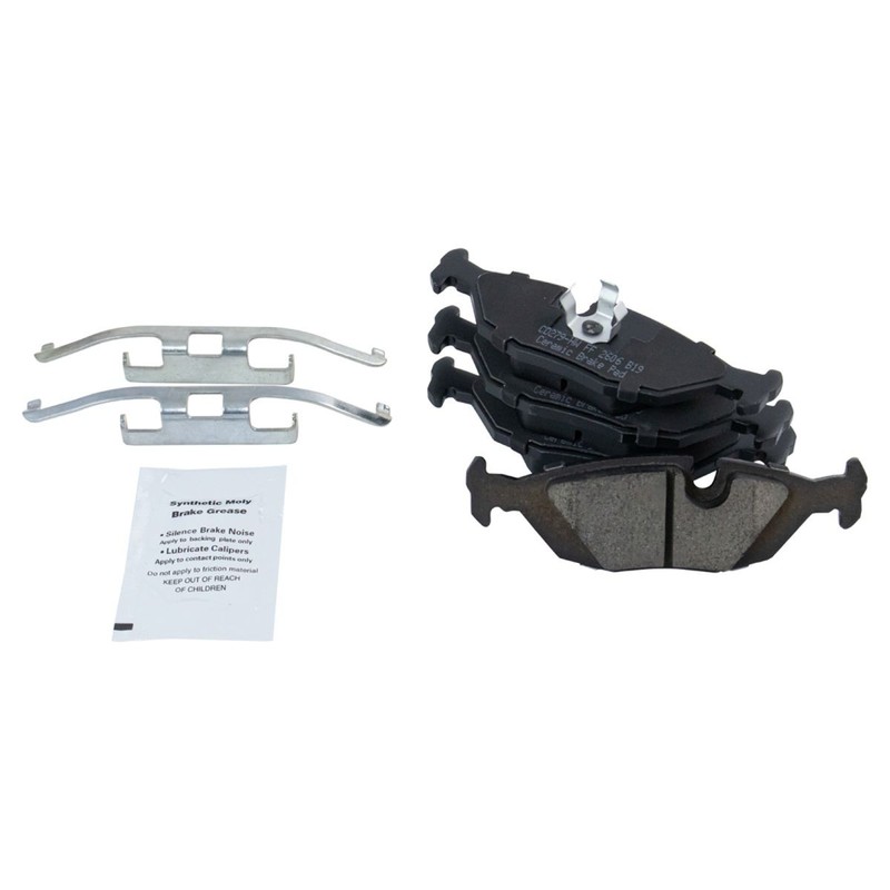 TRQ Performance Rear Brake Pad & Rotor Kit Ceramic Performance Premium Fits BMW gallery