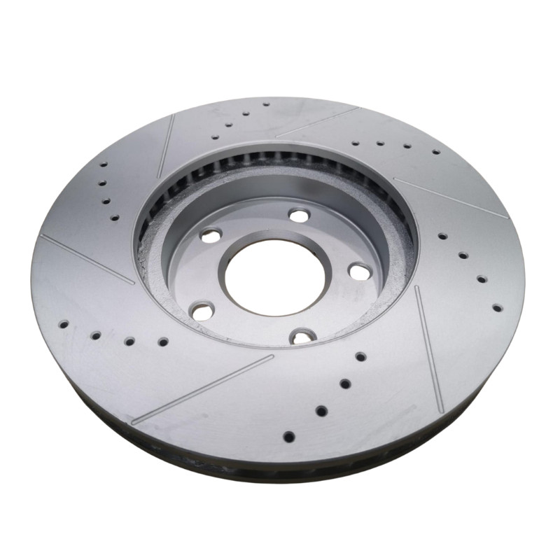 Performance Front Brake Discs Drilled & Grooved For Nissan Elgrand E51 02-10 gallery
