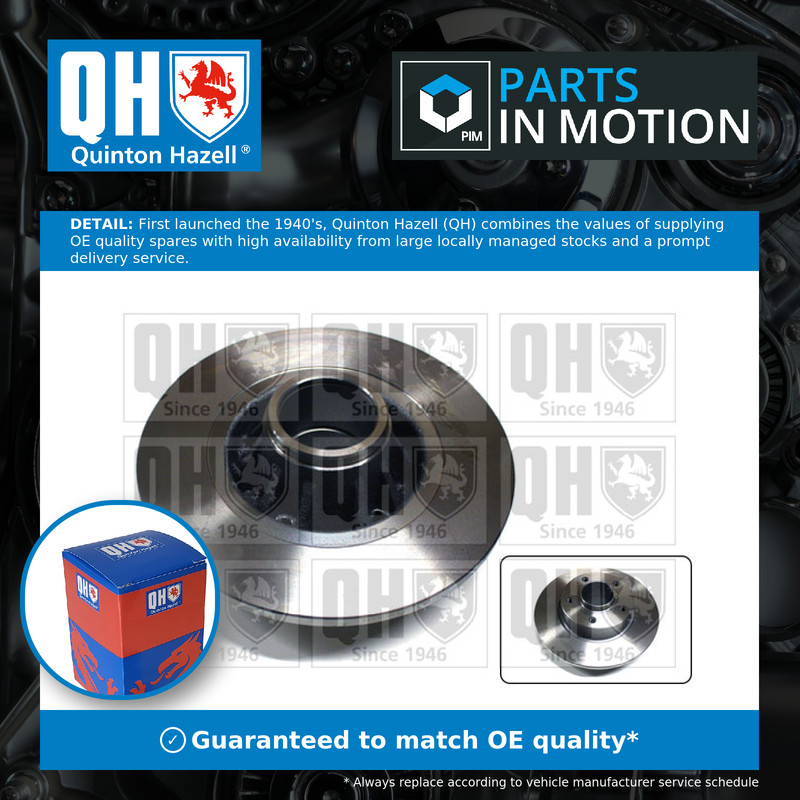 2x Brake Discs Pair Solid fits RENAULT TRAFIC Mk2 1.9D Rear 2001 on 280mm Set QH