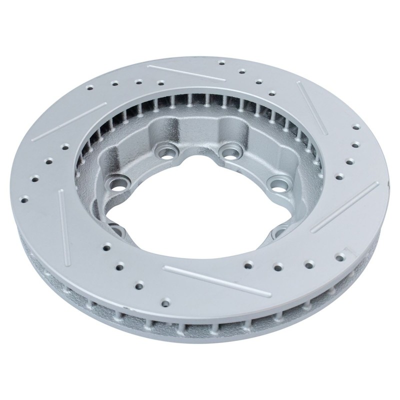 TRQ Performance Brake Rotor Coated & Ceramic Pad Front Kit w/Chemicals gallery