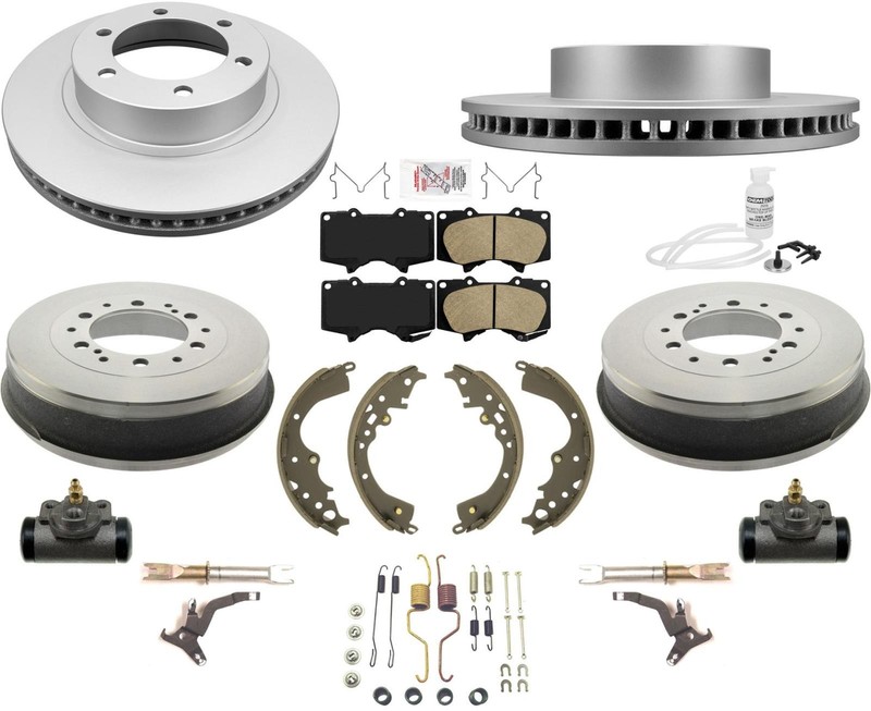 For 05-2019 Toyota Tacoma 4 Wheel Drive 6 Stud Rotors Drums Pads Shoes Hardware