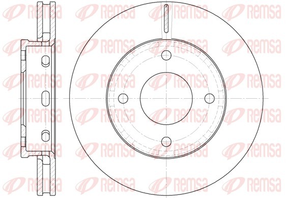 REMSA 6680.10 Brake Disc for HAIMA (FAW), MITSUBISHI, SMART