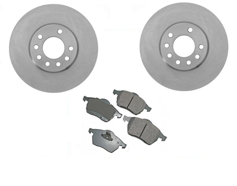 00-05 Saturn L100 L200 L300 Sedan Wagon (2) Front Brake Rotors Disc Brake Pads