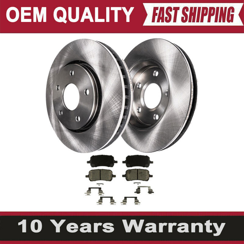 296mm Front Brake Rotors Brake Pads for Chevy Malibu Cobalt Pontiac G6 Aura CW
