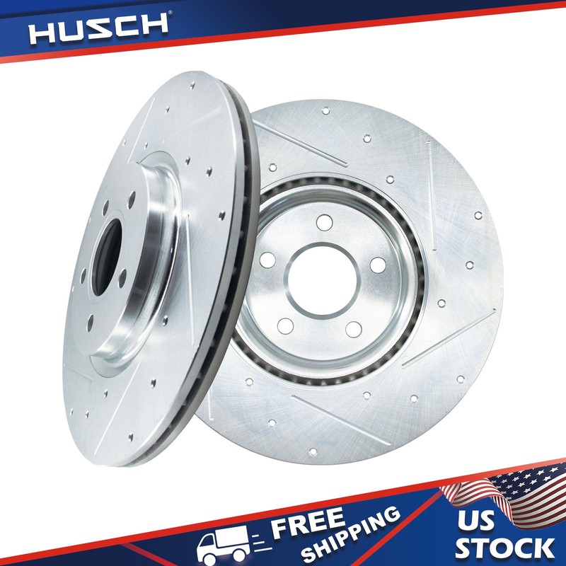 12.60″ FRONT Drilled Rotors for VOLVO C70 S40 V50 LINCOLN MKC FORD FOCUS ESCAPE
