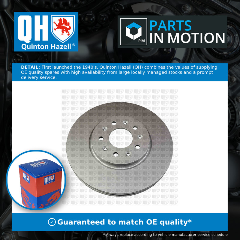 2x Brake Discs Pair Vented fits OPEL INSIGNIA B 1.5 Front 2017 on 321mm Set QH
