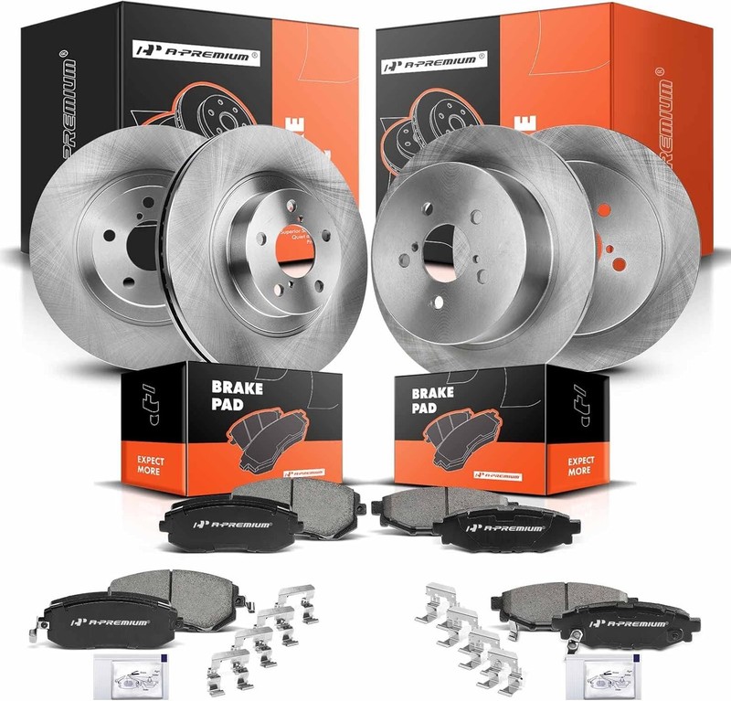 Front & Rear Disc Brake Rotors and Pads for Subaru Outback 05-09 Legacy 06-09