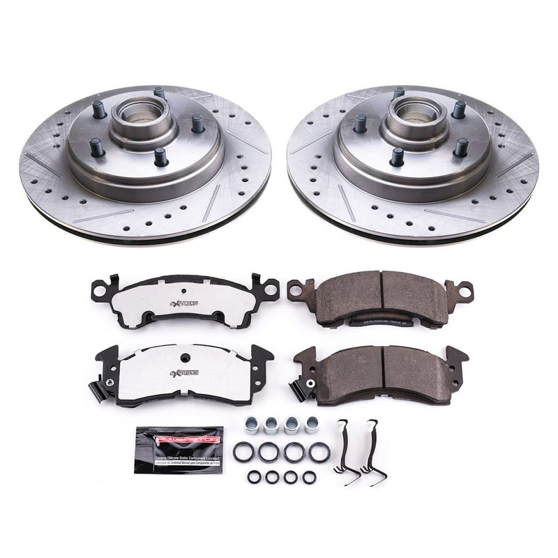 Powerstop Extreme Front 302mm Discs Calipers Pads Kit for LeSabre C10 Impala 98 gallery
