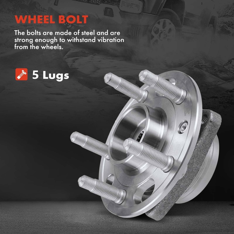 Front Drilled Brake Rotor & Pad + Hub Bearing for Buick Regal Chevrolet Malibu gallery