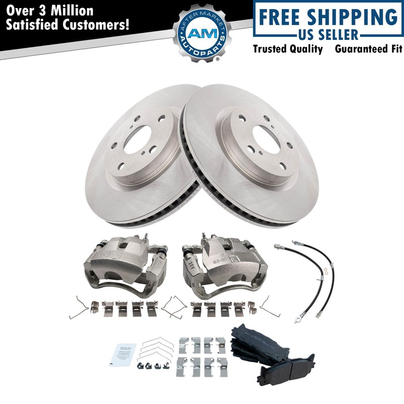 Brake Pad & Rotor Kit Semi-Metallic Fits Lexus Toyota