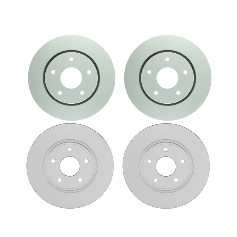 Bosch QuietCast Front 301mm & Rear 327mm Disc Brake Rotors Kit For Dodge Ram