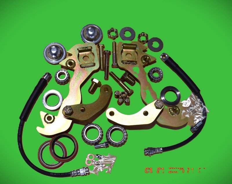 1962 63 64 CHEVY IMPALA/BEL AIR BRACKET KIT TO MAKE ZERO OFFSET FITS 13’S -14