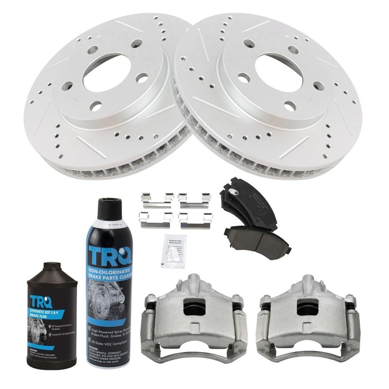 TRQ Front Brake Pad & Rotor Kit Fits Buick Chevrolet Oldsmobile Pontiac gallery