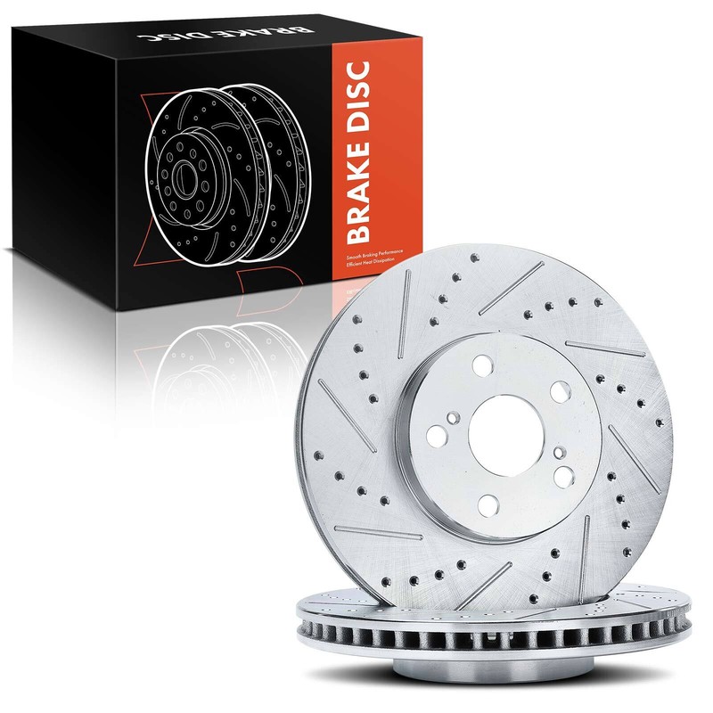 Drilled Rotors for Toyota Celica 00-05 Corolla Matrix Pontiac Scion Front Side gallery