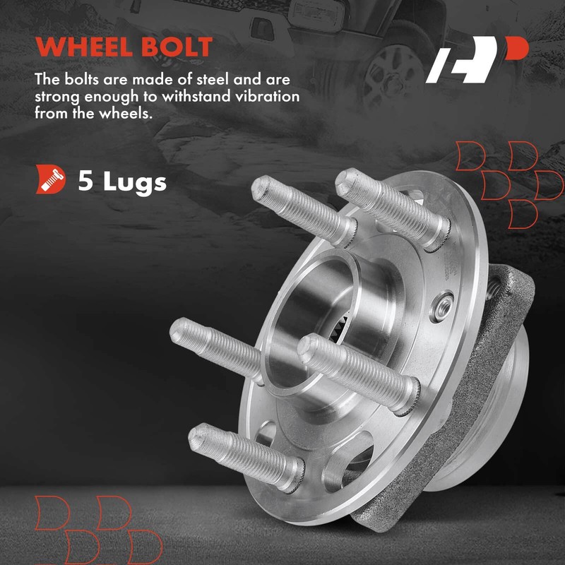 A-Premium Front Disc Brake Rotor &Pad + Hub Bearing for Chevrolet Malibu Buick gallery