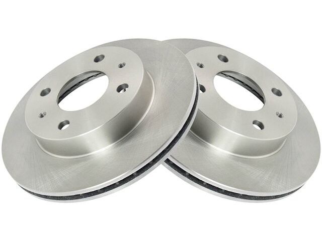 Front TRQ Brake Rotor Set fits Nissan Sentra 1995-1999 95NBCY