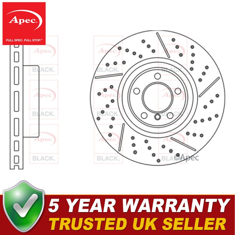 Apec Front Brake Disc Fits BMW 1 Series 3 2 4 #4 34106797602