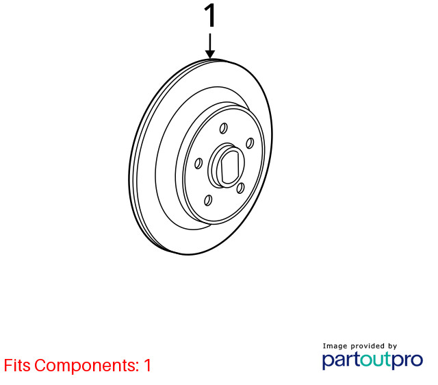 Rear Rotor from 2022 Dodge Ram 1500 12899053 gallery